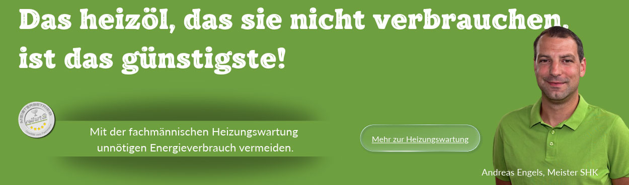 Heizöl einsparen durch Heizungswartung